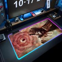 Large Fullmetal Alchemist Mouse Pad Gamer Luminescence Led Mouse Pad Gaming Table Rgb Deskmat Keyboard Pc Mousepad RGB600x300x3mm