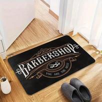 Classic Barber Shop Welcome Mat Suitable for Living Room Bedroom Door Maintenance Home Decoration Carpet 40cmx60cm