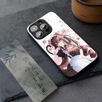 Genshin impact Hu Tao Phone Case Tempered Glass For iPhone 14 15 16 13 12 11 Pro XS Max Plus Mini SE2020 Coque iPhone14