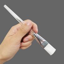 100 Pcs Brush Watercolor Pen Acrylic Acid Art Brush Plastic Handle Brush Metal Ring Nylon Brush Art Painting Oil Painting Tools Brush
