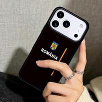 Capa Case for iPhone 17 Air 16 Pro Max 15 Plus 11 13 Mini 14 12 Back Phone Cover Romania Flag soft iPhone 14 Pro