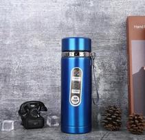 Naujas profesionalus nešiojamas automobilinis virdulys, didelės talpos, vakuuminė izoliacija, lauko termosas, laipiojimo vandens butelis, ofiso arbatos puodeliai 500ml A mėlyna