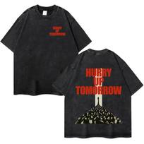 Singer The Weeknd Trendy Graphics Retro T Shirts Mens Women High Street Gothic Washed  YK Short Sleeve TShirts Cozy Clothing S