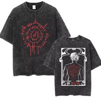 Astarion Girl Dinner Graphic T Shirt Baldurs Gate  Fan Gamer Washed T Shirts Women Mens Vintage Gothic Cool Tshirt S