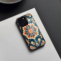 Mandala Pattern Phone Case For IPhone 17 Pro Max 16 15 14 Pro Max 13 11 X Xs Xr 8 7Plus Glass Cover iPhone 14 Plus