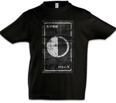 Tarot The Moon Kids Boys kids boys T-Shirt Card Symbol Logo The Moon Card Cards 120