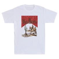 Wild West Cowboy Rodeo Country Music Funny Parody Vintage Men's White T-Shirt 4XL