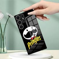 Fashion P-Pringles Chip Phone Case For Samsung S26 S25 Edge Ultra 23 22 21 20 Ultra Plus S24 Fe Glass Cover Galaxy S24