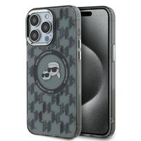 Etui Karl Lagerfeld Iml Monogram Karl&Choupette Head Magsafe Do Iphone 15 Pro, Czarne