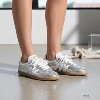 adidas Originals Samba OG Silver Metallic Cloud White Sneakers 471651 W255