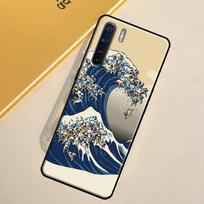 The Great Wave Of Shiba Inu Pug Case For Oppo A94 A54 A74 A17 A57 A77 A76 A16 A96 A18 A60 A80 A40 A38 A58 A78 A98 A15 A5 Pro OPPO A91
