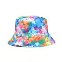 Outdoor Bucket Hat Tie Dye Pattern Casual Sun Protection Hat Unisex Lightweight Breathable Fabric Suitable for Various Activities one size raudona