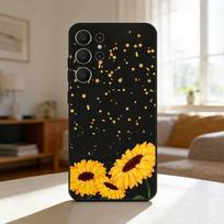 S-Sunflowers P-Printed Phone Case For Samsung S26,S25,24,23,22,30,21,10,9,Ultra,Plus,Lite,Black Soft Case Samsung S21plus