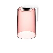 No Drill Toothbrush Cup Magnetic Inverted Mouthwash Cup Wash Cup Toothbrush Holder Shelf  Household raudona