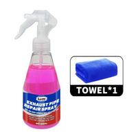 Exhaust Pipe Renewal Spray–Revive Dull Metal,Restore Shine and Texture–High-Temperature Surface Cleaner for Cars and Motorcycles Spot Rust & Tar Spot Remover