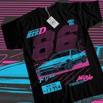Initial D T-Shirt Itsuki Fujiwara Anime Manga Movie Sport Shirt Tee All Size Unisex T-Shirt XXXXL