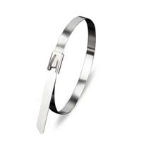 100pcs Strong Stainless Steel Cable Ties Convenient to Use Durable Lock Tie Wraps Suitable for Exhaust Wrap Farms