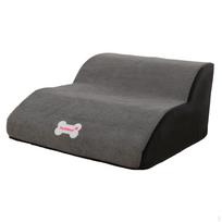 Dog Staircase with Washable Cover, Hundred Ramp, Levels for Small Pets Cats Older Dogs pilka spalva