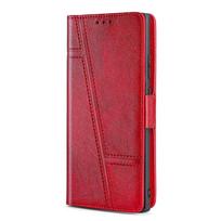 TCL Bremen Flip Magnetic Phone Case - Drop-proof, Card Slot, Protective Cover for 405, 305i, 403 Models TCL 405/406/408 raudona