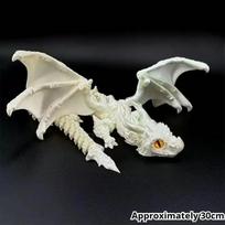 Naujausias 3D spausdintas Vivernas drakonas su sparnų simuliacijos modeliu, dovanų, lanksčių drakonų, Fidget drakonų, stalo puošmenų rinkinys gray