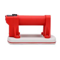 Ovalus elektrinis vakuuminis siurbimo puodelis 90 kg skaitmeninis ekranas vakuuminis keltuvas stiklui, plytelėms, metalui, akmeniui, automatinis pripūtimas red