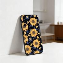 Sunflower blossoms Phone Case For Samsung S25,24,23,22,30,21,10,9,Ultra,Plus,Lite Soft Black Case Samsung S23plus5G