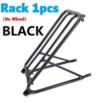 Litepro For Brompton Folding Bike Standard Rear Racks Aluminum Alloy Bicycle Luggage Carrier Rear Cargo Rack Black Rack 1pcs