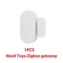 Tuya Zigbee Door and Window Sensor Burglar Alarm Sensor For Smart Life APP Remote Monitor Compatible with Alexa Google Assistant balta
