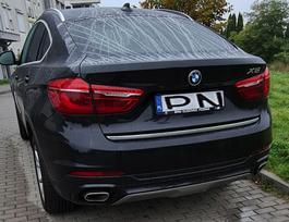 Bmw X6 F16, F86 2014- Chromuota juosta bagažinės dangčiui