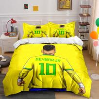 Yellow jersey,  Neymar Jr  illustration. Bedding sets Duvet cover sets Duvet covers Pillowcases(1 * Duvet Cover 2 * Pillowcases without duvet insert) 135x200cm