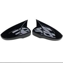 2x Anglies išvaizdos šoninio veidrodėlio dangtelis VW Volkswagen Golf 6 MK6 GTI GTD 2009-2013 šoninio galinio vaizdo veidrodėlio dangtelis 1 pair black