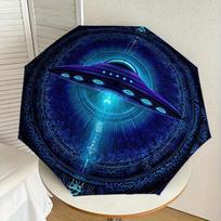 1pc UFO Mandala Themed Umbrella -Home Travel Portable Outdoor Accessories, Multi-functional Umbrella Gift081645