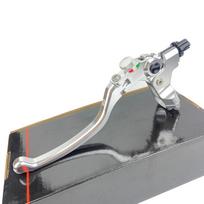 Universal Motorcycle brake clutch pump master cylinder lever handle Accessories For Yamaha Kawasaki Suzuki Honda 07 Silver