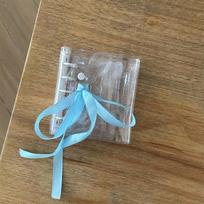 Portable Ins Style M5 Binder Notebook Cute Rabbit Ribbon Pocket Diary 3 Inch Photocard Collection Album Card Holder (as the picture,m5)