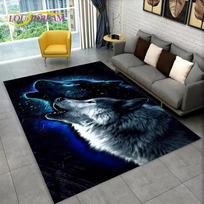3D Tigras Leopardas Gepardas Liūtas Vilkas Plotinis Kilimas, Kilimas Svetainei Miegamajam Sofai Durų Kilimėlis Virtuvės Dekorui, Vaikų Neslystantis Grindų Kilimėlis 40x60cm(15x23in)