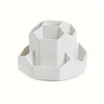 360°Rotatable Pen Holder Large Capacity Makeup Brush Storage Rack Pencil Box Multi-functional Desktop Organizer School Office