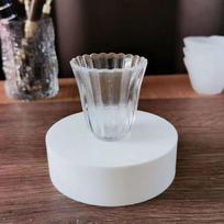 1 Piece 60ml 80ml Heat Resistant Kong Fu Master Tea Cup Small Capacity Vertical Texture Thick Sake Soju Tasting Glass Drinkware 51-100ml
