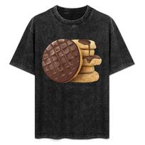 Milk Chocolate Digestive Biscuits TShirt Vintage T Shirts Sweat Plain Graphic Shirts Mens Cotton Tshirt S