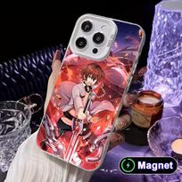 Akame Tatsumi White Translucent MagSafe Mobile Phone Case for iPhone 17 16 15 14 13 12 11 X XR XS Air Pro Max Plus Cover iPhone 11 Pro Max