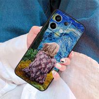 Paintings Starry Night Van Gogh Cover For Xiaomi Redmi Note 13 12 11 9 10 14 Pro 9S 10S 11S 12S Redmi 14C 10C 12C 13C Case Redmi Note 12 Pro 4G