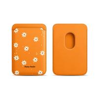 Luxury Fresh Daisy Flower Pattern Wallet Card Holder Accessories Wallet For Magsafe Magnetic Leather Wallet Case For All iPhone