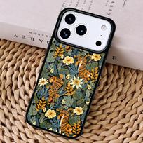 Tigers Leopards tropical leaves style Phone Case Cover For Magsafe Wireless Charger For iPhone 17 Pro Max 16 14 13 12 11 15 Air iPhone 15 Plus