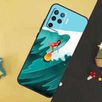 Surfing Wave Case For Oppo A96 A76 A16 A17 A57 A60 A40 A80 A18 A38 A58 A78 A98 A15 A54 A74 A94 A6 A5 Pro OPPO A5 Pro 5G