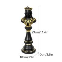 Šachmatų dervos ornamentai namams Karalius Karalienė Karo žirgas Amatai Vyno spintelė Stalas Kūrybinės dekoracijos
