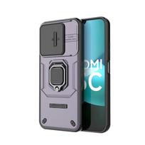 Stumdomas langelis Telefono dėklas Xiaomi Poco C85 Anti-knock Žiedas Laikiklis Magnetinis Dangtelis Poco C85 Dėklas Poco C85 Dėklas 6.9 colio Poco C85 171.6mm violetinė