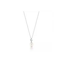 Tiffany & Co. Paloma Picasso Olive Leaf Pearl Sterling Silver Necklace Women necklace 60022345 Box