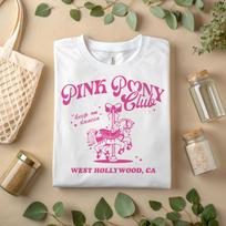 Pink Pony Club Retro Carousel Graphic Tee, West Hollywood Vintage Y2K A151 L