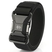 Aowei Meiniu Men's Tactical Canvas Belt with Quick Release Buckle 125cm juoda