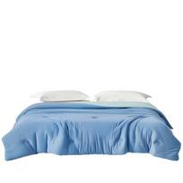 PLAYBOY Knitted Cotton Winter Quilt safyro mėlyna spalva