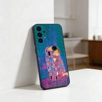 The Kiss G-Gustav Klimt P-Painting Phone Case For Samsung S25,S24,S21,S22,S23,S30,Ultra,S20,Plus,Fe,Lite Black Shell Samsung S21fe